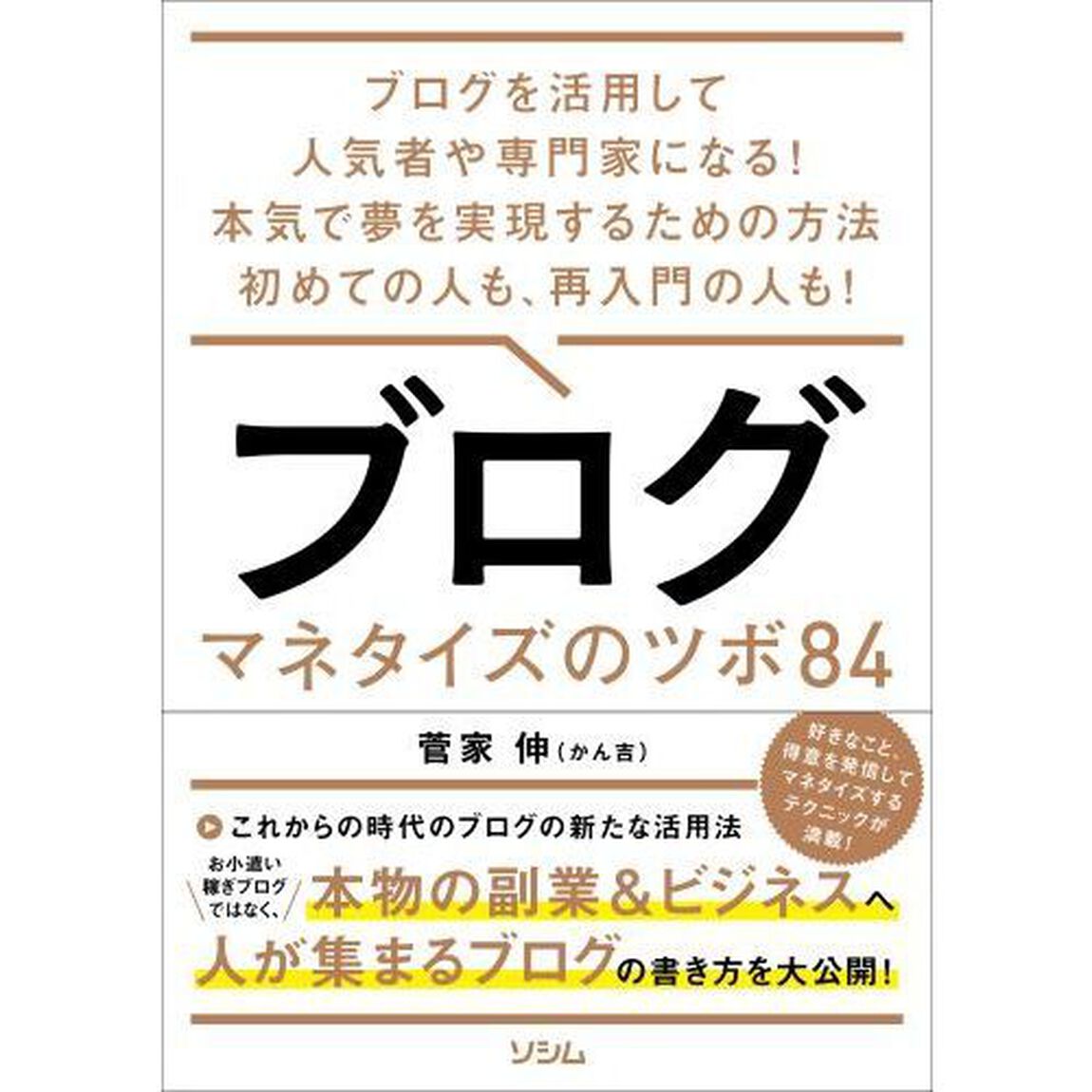 ブログマネタイズのツボ８４　ブログを活用して人気者や専門家になる！本気で夢を実現するための方法初めての人も、再入門の人も！