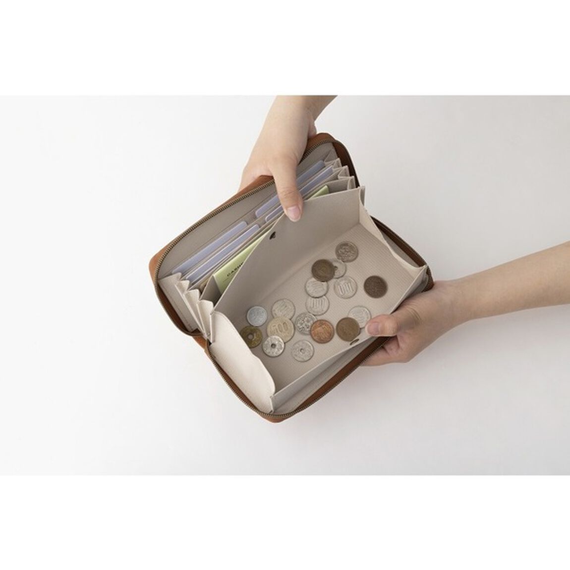 moz もっと整理上手な長財布 BOOK special package BROWN