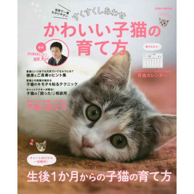 すくすくしあわせかわいい子猫の育て方　世界で一番わかりやすい　生後１か月からの子猫の育て方