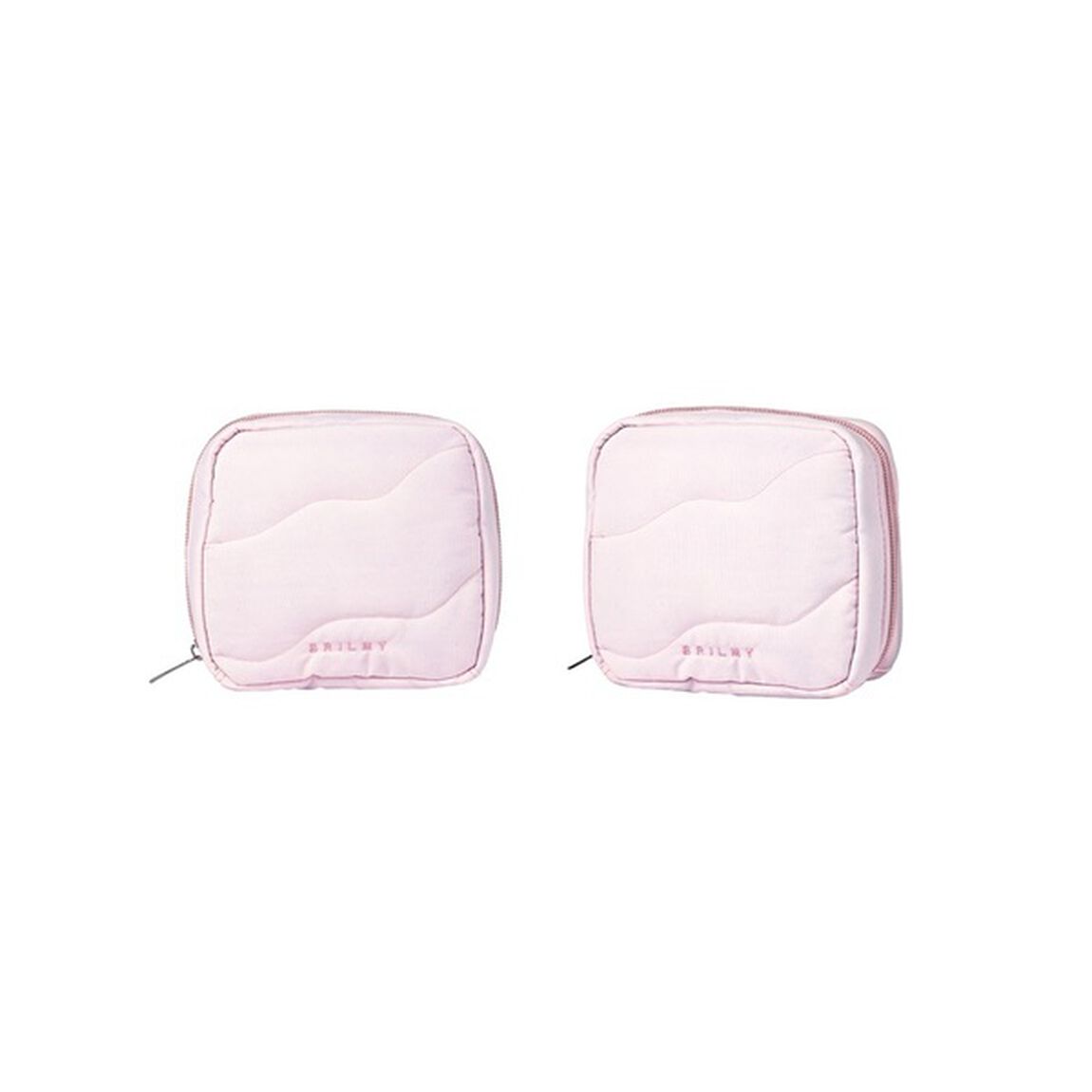 BRILMY 中身が見えて時短がかなう ズボラに優しいコスメポーチ S-size PALE PINK ver. SPECIAL PACKAGE（セブン‐イレブン／セブンネット限定）