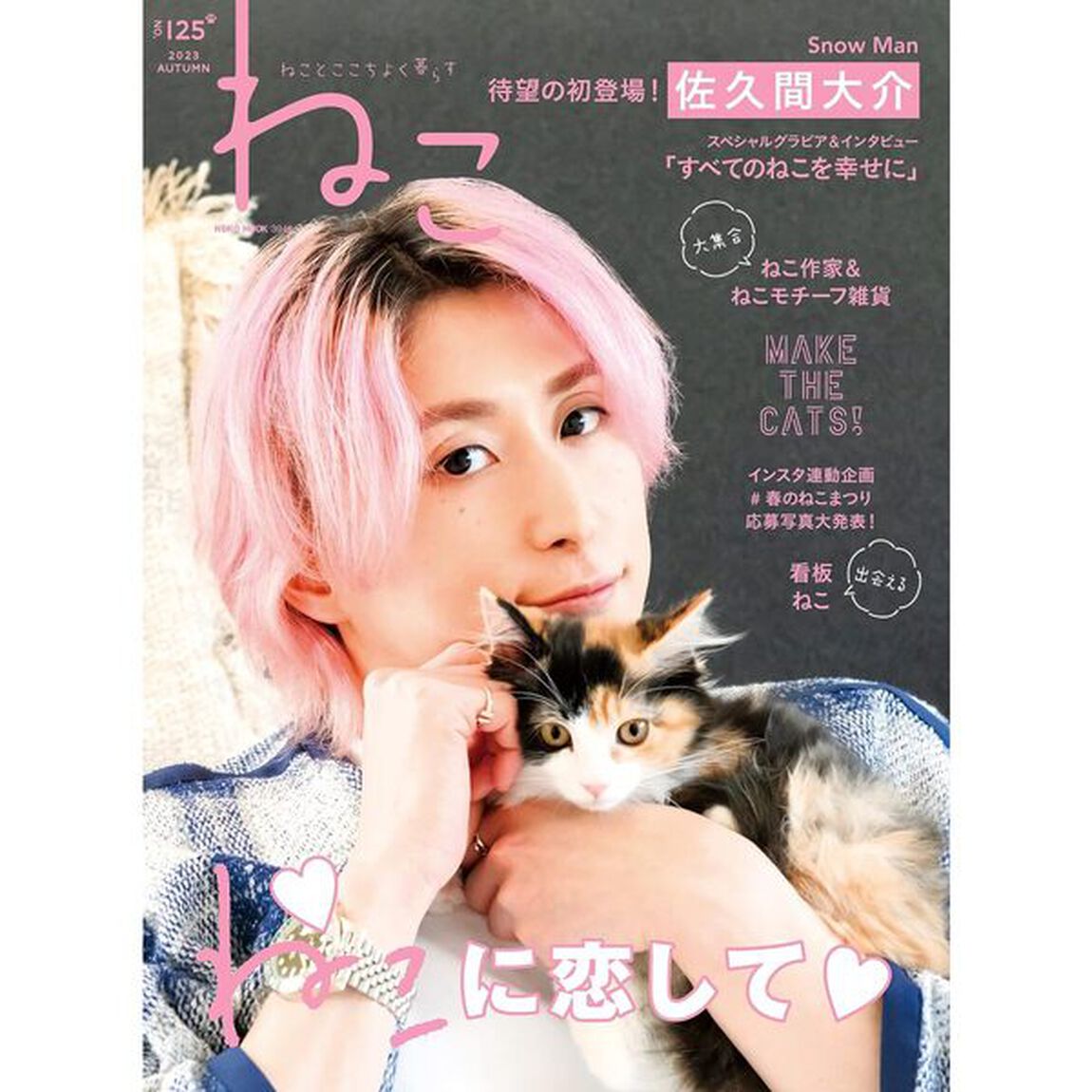 ねこ no.125【表紙＆巻頭インタビュー：佐久間大介】 (ＮＥＫＯ　ＭＯＯＫ)「表紙＆巻頭初登場Ｓｎｏｗ　Ｍａｎ佐久間大介／ねこ作家特集」
