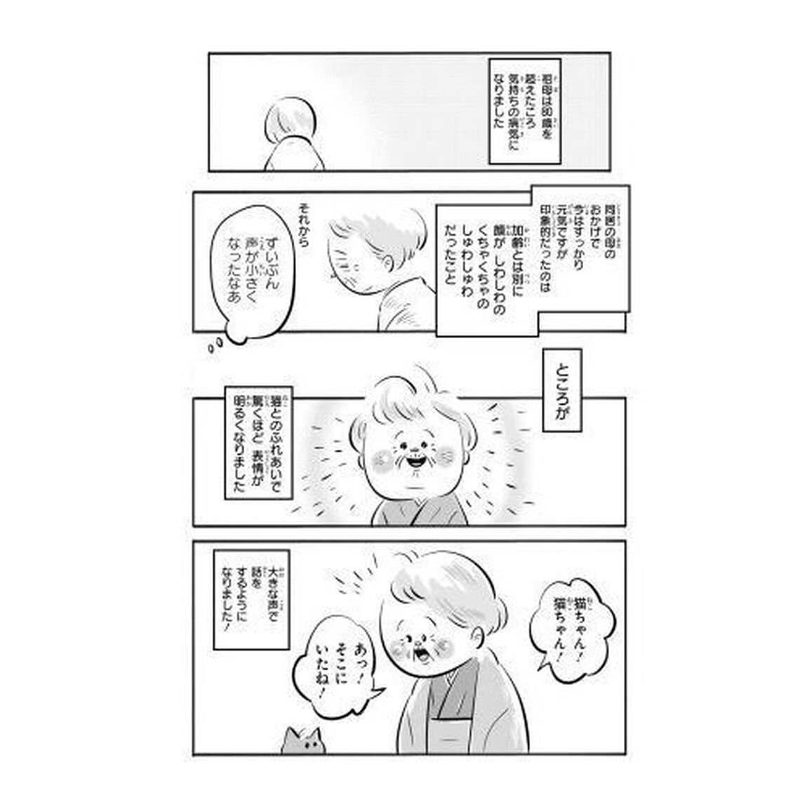 祖母と猫