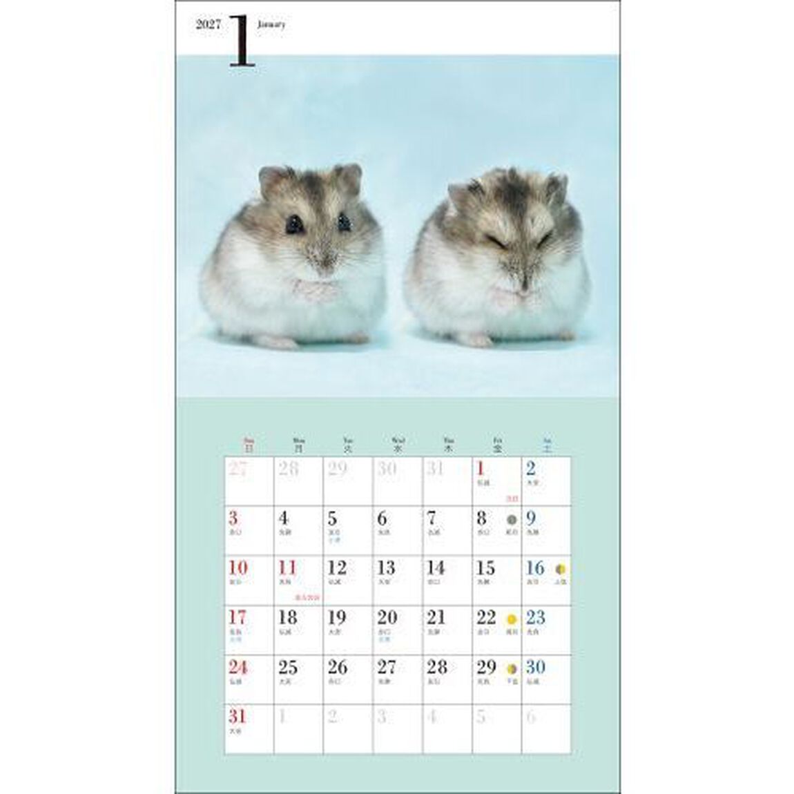 &rsquo;２７　カレンダーかわいいハムスター