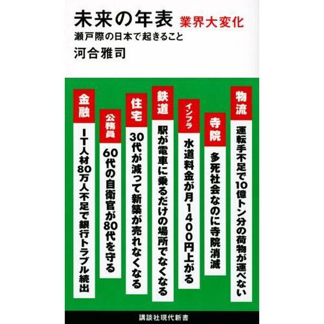 未来の年表業界大変化　瀬戸際の日本で起きること