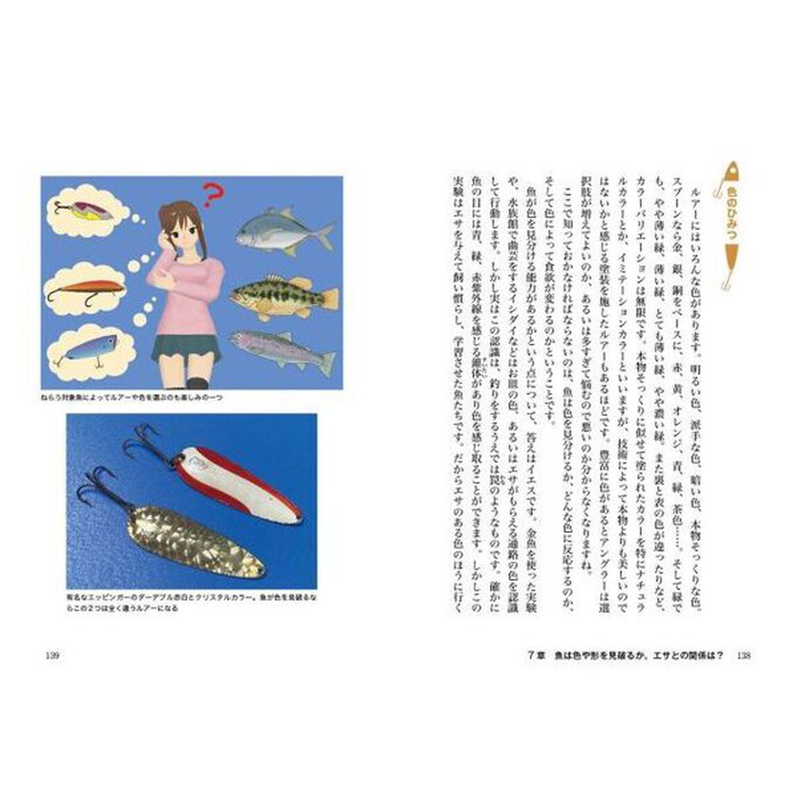 ルアーのひみつ　魚がヒットする、動き・色・素材・仕組みの真実