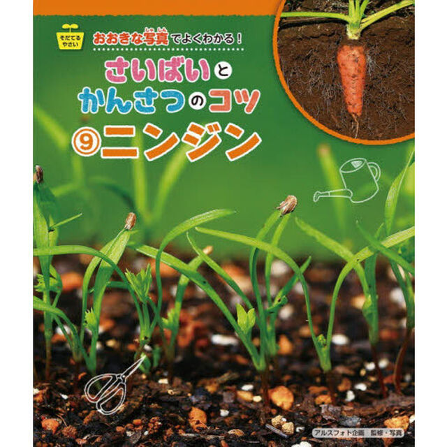 おおきな写真でよくわかる！さいばいとかんさつのコツ　そだてるやさい　９「ニンジン」