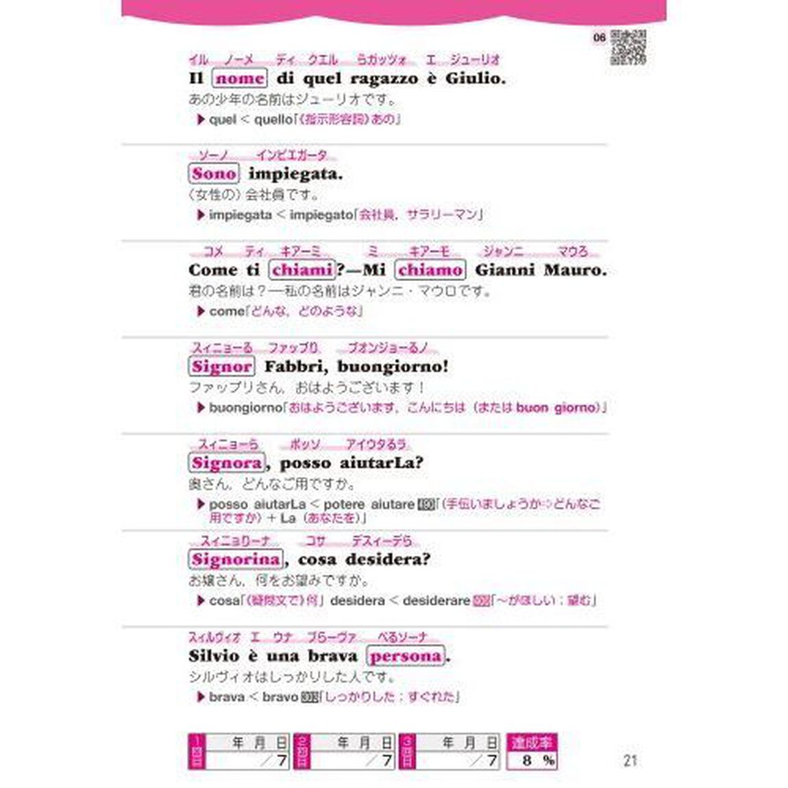 １か月で復習するイタリア語基本の　新装版