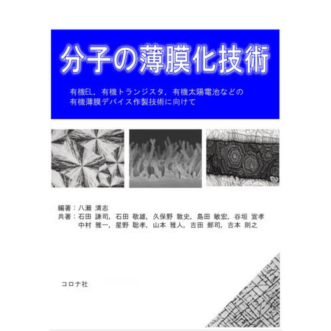 分子の薄膜化技術　有機ＥＬ，有機トランジスタ，有機太陽電池などの有機薄膜デバイス作製技術に向けて