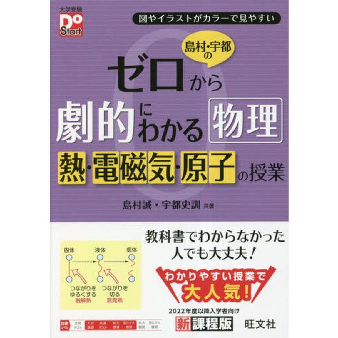 島村・宇都のゼロから劇的にわかる物理熱・電磁気・原子の授業　図やイラストがカラーで見やすい