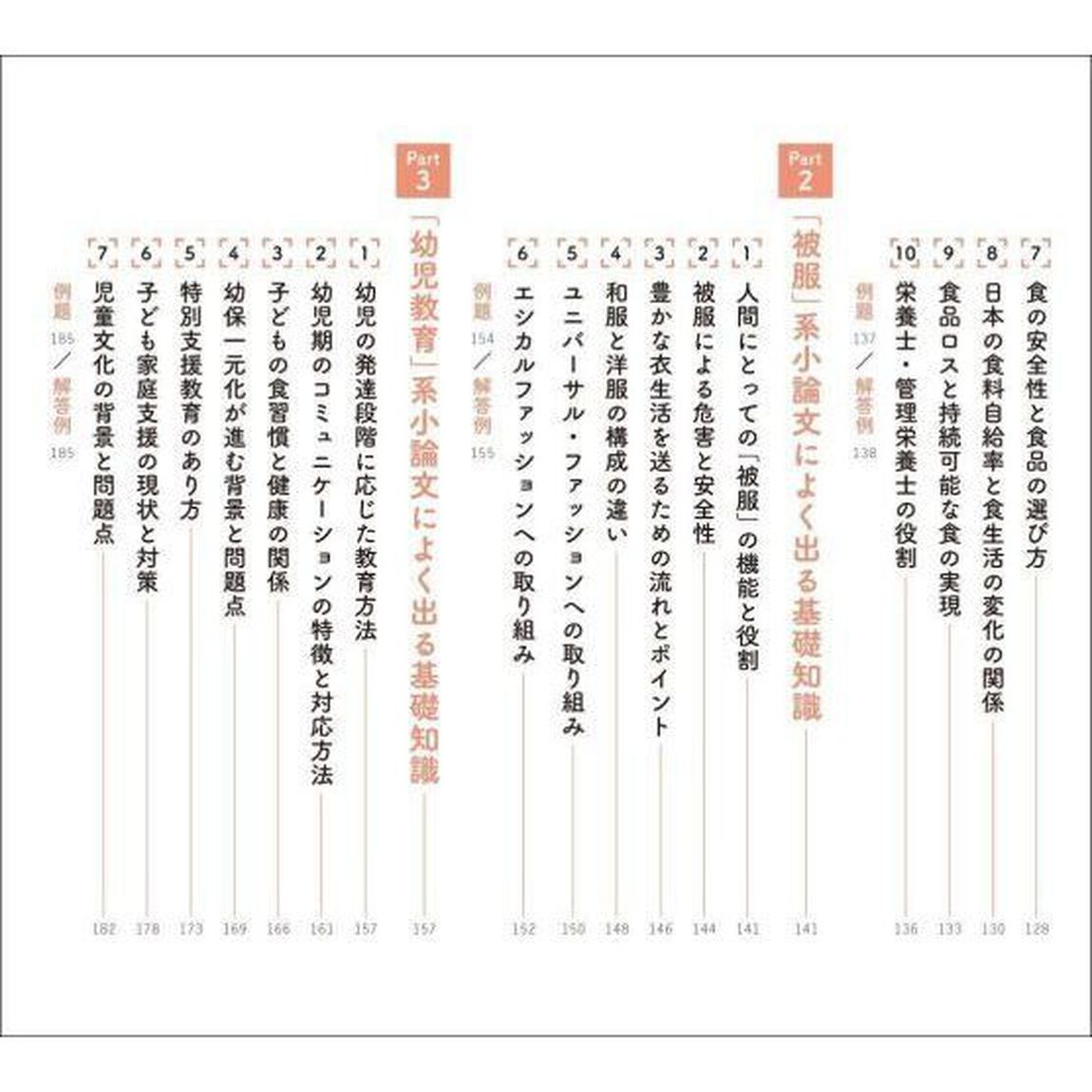 小論文これだけ！　短大・推薦入試から難関校受験まで　食物栄養・被服・幼児教育・ライフデザイン超基礎編