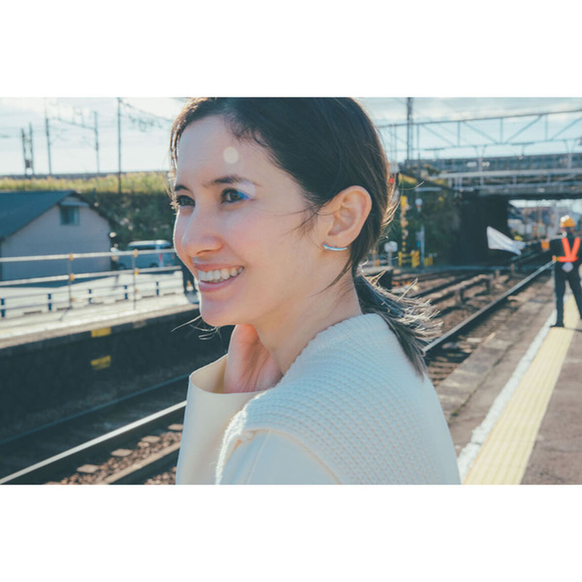 鉄道について話した。
