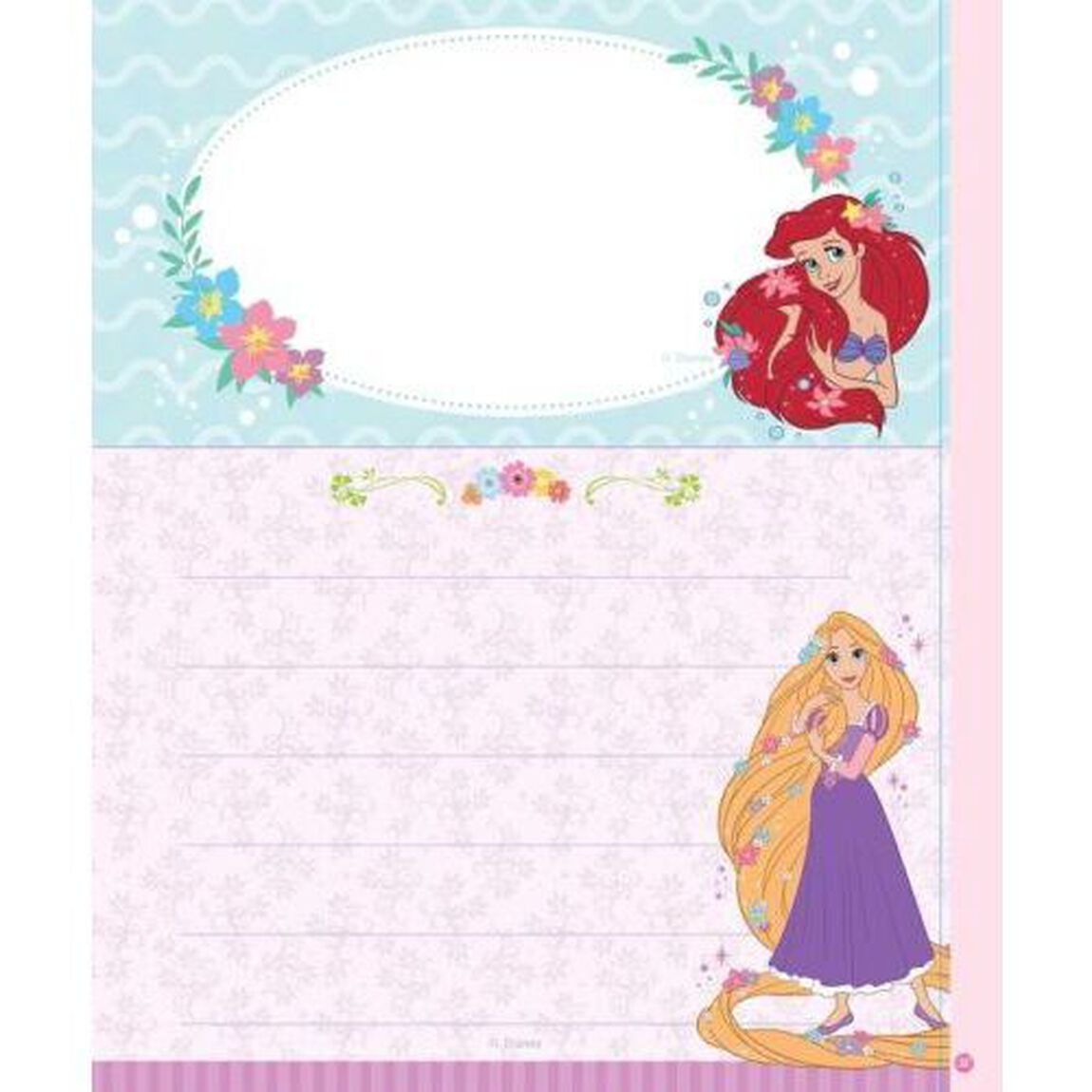 ディズニープリンセスすてきなおてがみブック