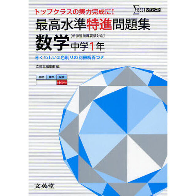 最高水準特進問題集数学　中学１年