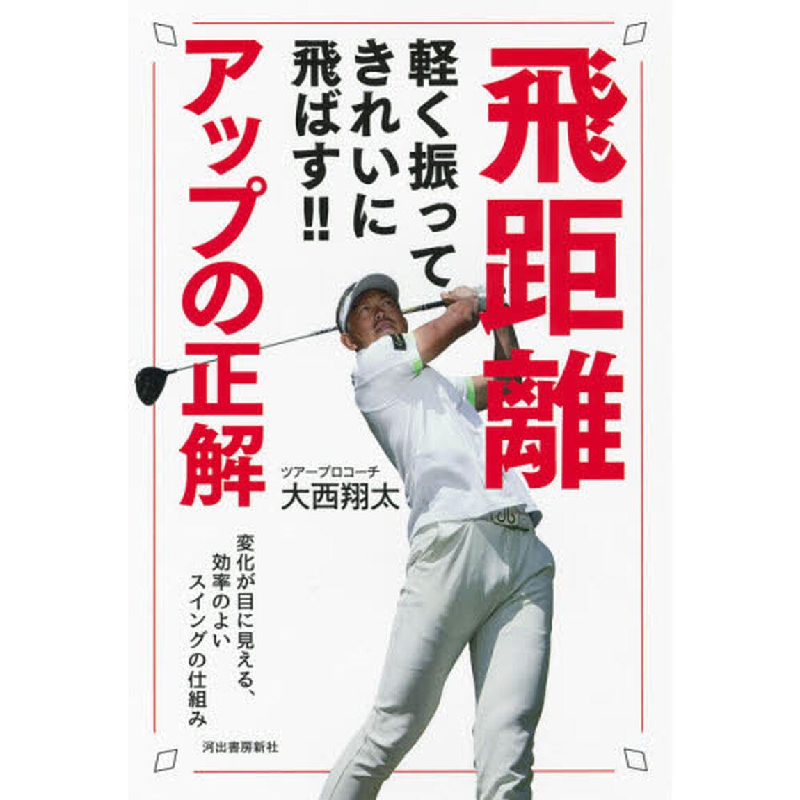 飛距離アップの正解　軽く振ってきれいに飛ばす！！　変化が目に見える、効率のよいスイングの仕組み