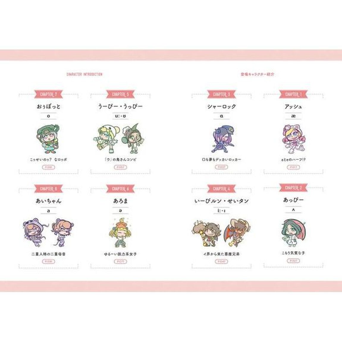 発音記号キャラ辞典　全ての発音記号をまとめてキャラ化！！