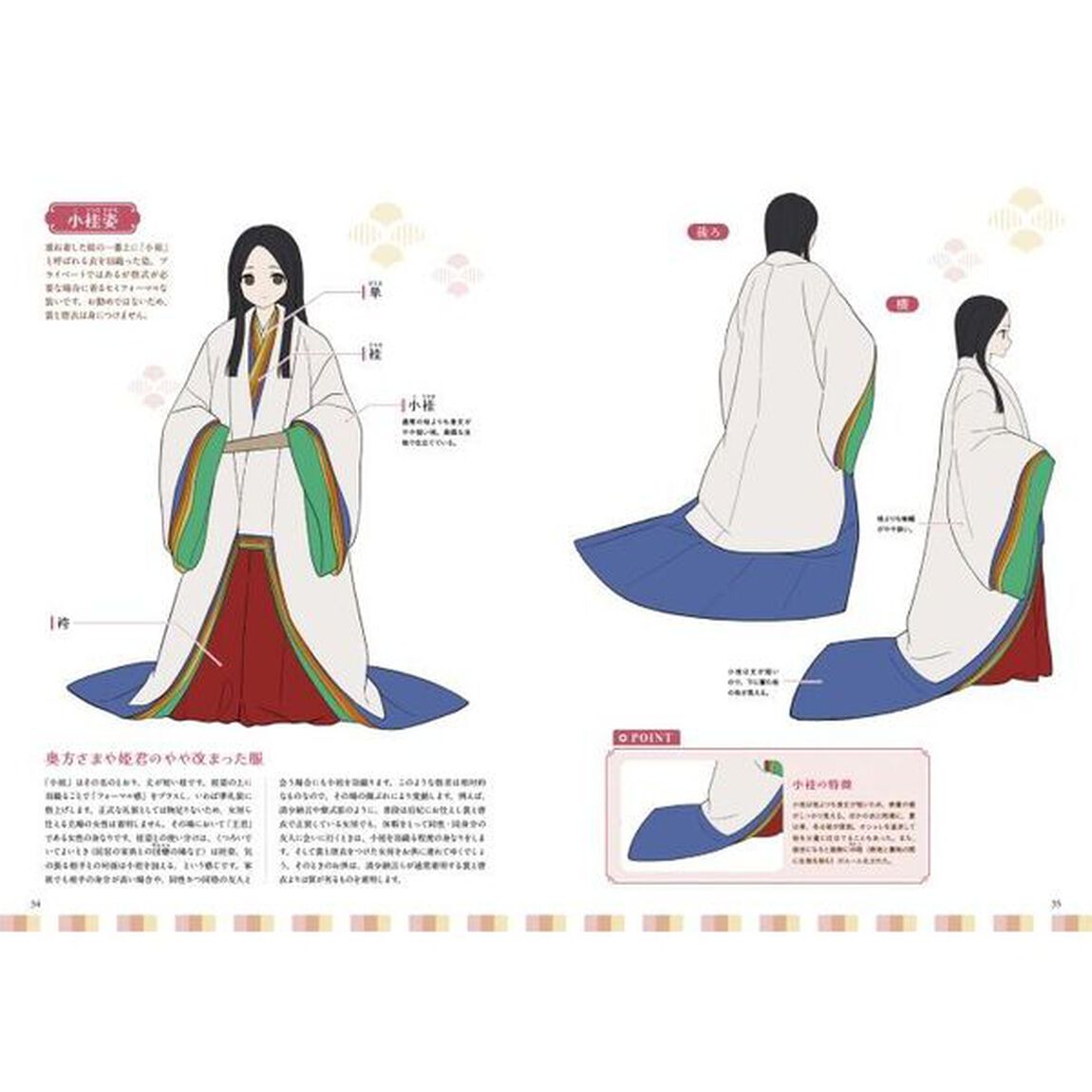 十二単と雅な和装の描き方　平安時代の装束大図鑑