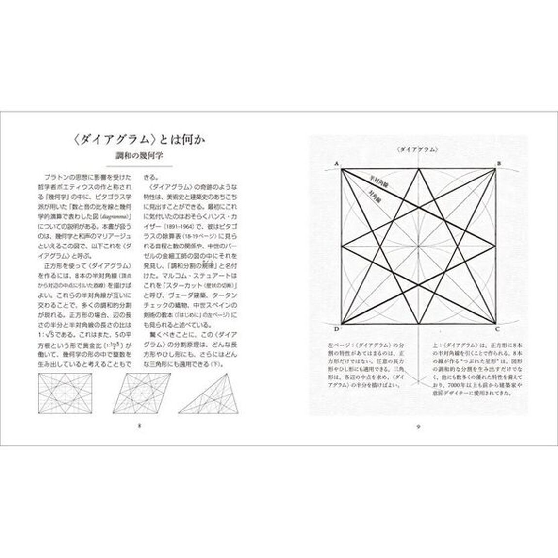 〈ダイアグラム〉の不思議　半対角線が創り出す驚きの幾何学
