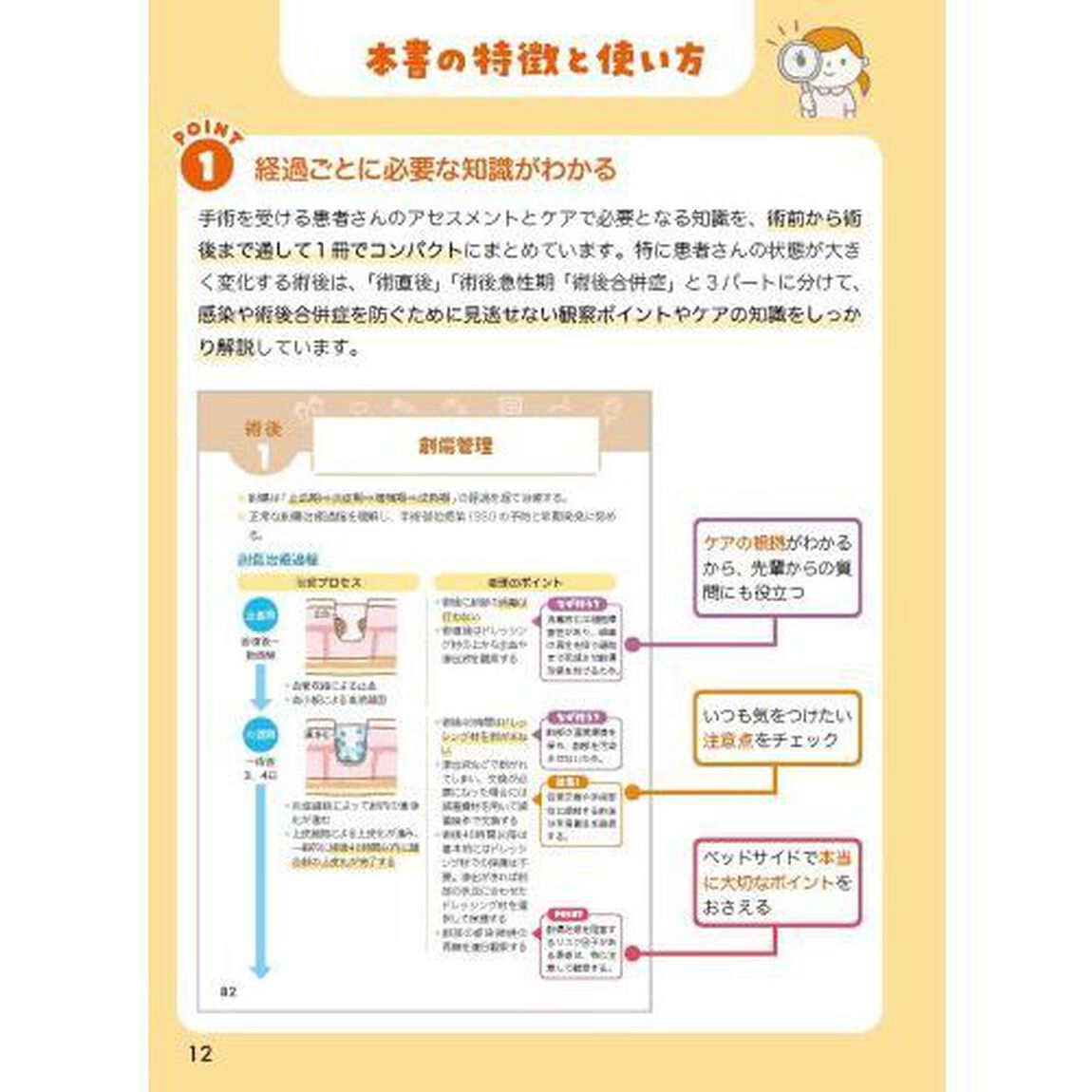 術後アセスメント・ケアポケットＢＯＯＫ　オールカラー　術後の変化を見逃さない