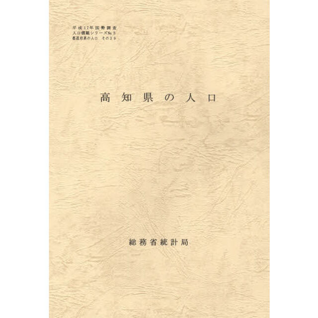 都道府県の人口　その３９　高知県の人口
