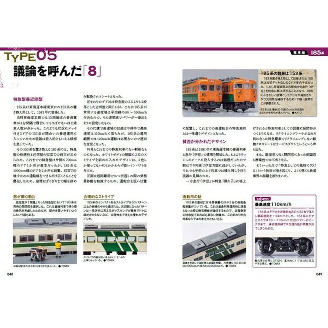 Ｎゲージモデルで知る型式ガイド　特急型編