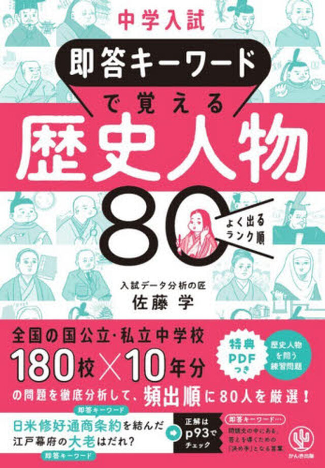 中学入試即答キーワードで覚える歴史人物８０　よく出るランク順