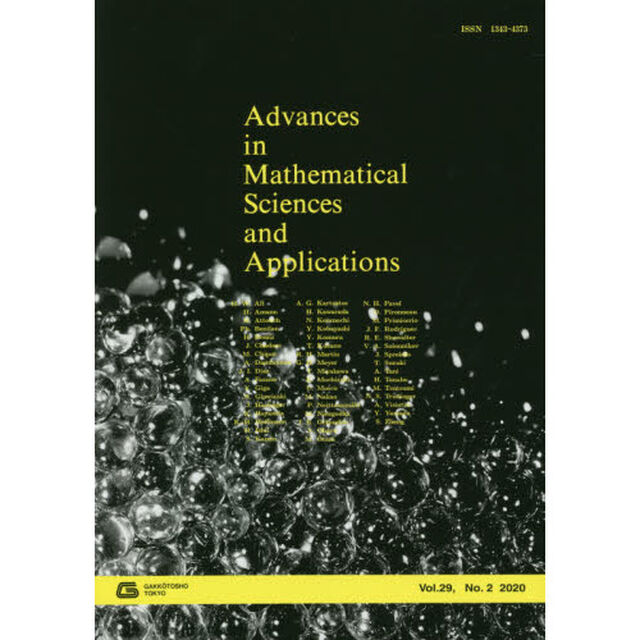 Ａｄｖａｎｃｅｓ　ｉｎ　Ｍａｔｈｅｍａｔｉｃａｌ　Ｓｃｉｅｎｃｅｓ　ａｎｄ　Ａｐｐｌｉｃａｔｉｏｎｓ　Ｖｏｌ．２９，Ｎｏ．２（２０２０）