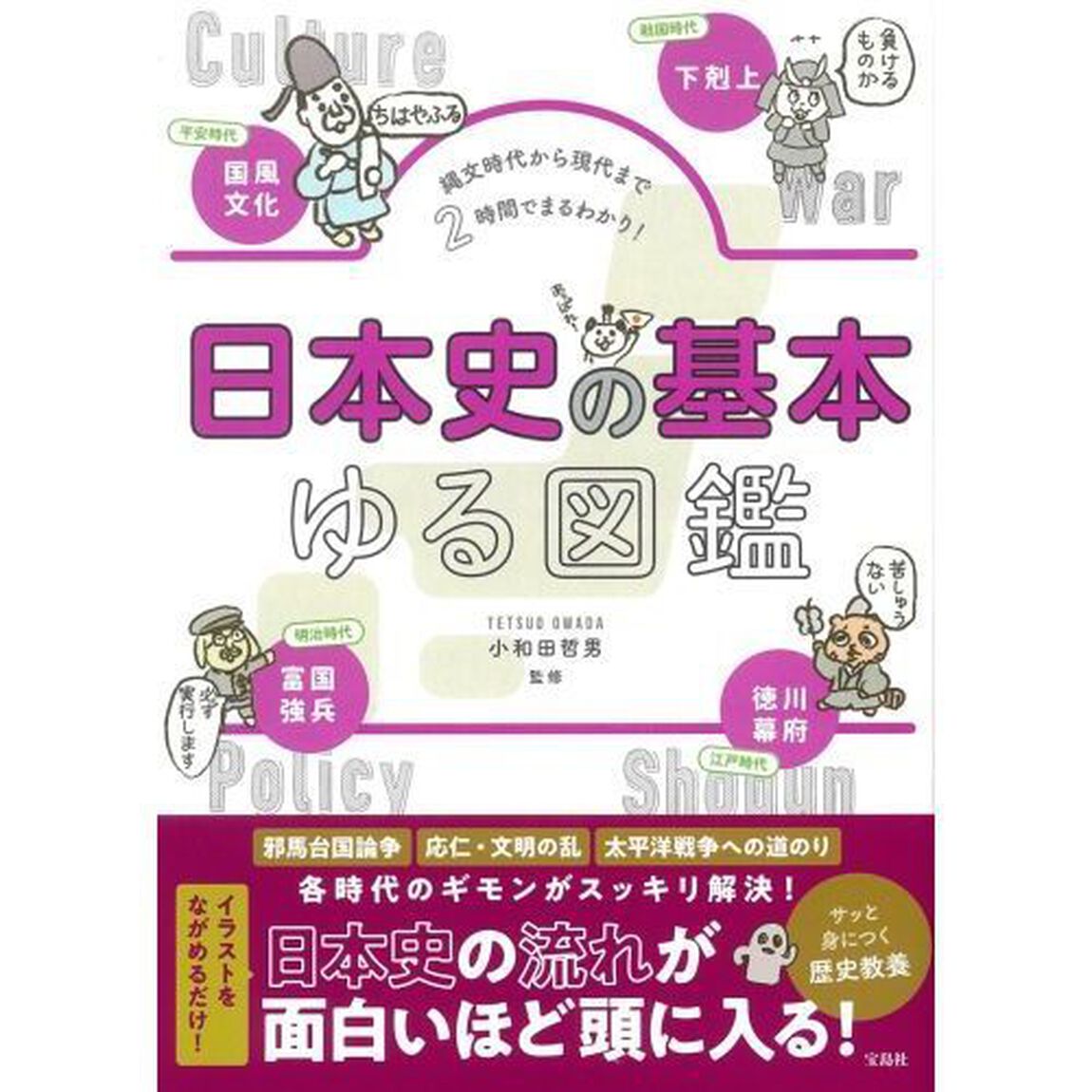 日本史の基本ゆる図鑑　縄文時代から現代まで２時間でまるわかり！