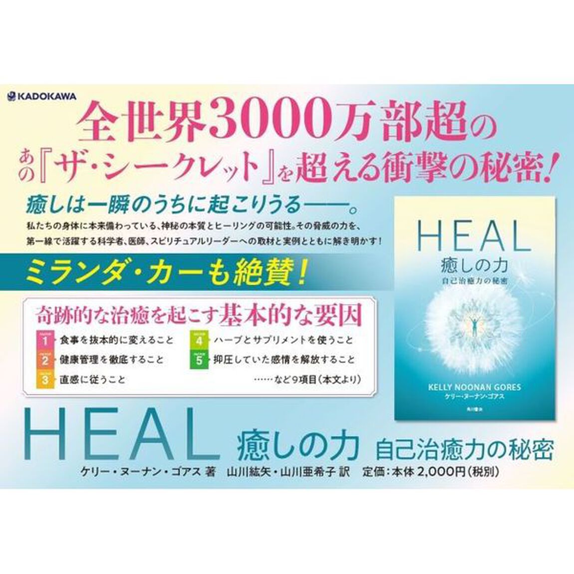 ＨＥＡＬ癒しの力　自己治癒力の秘密