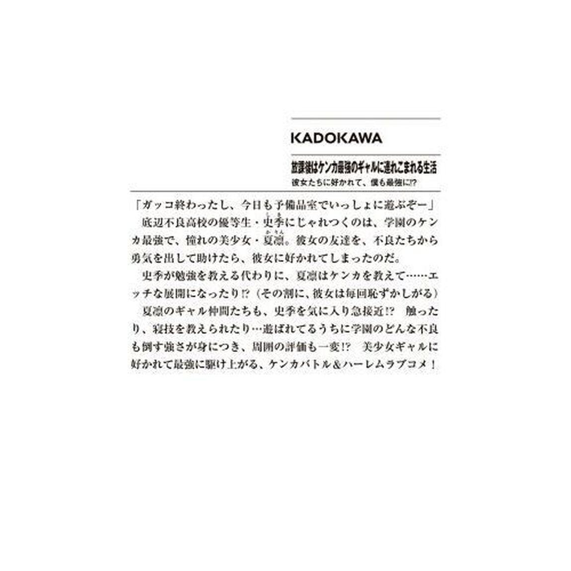 放課後はケンカ最強のギャルに連れこまれる生活　彼女たちに好かれて、僕も最強に！？