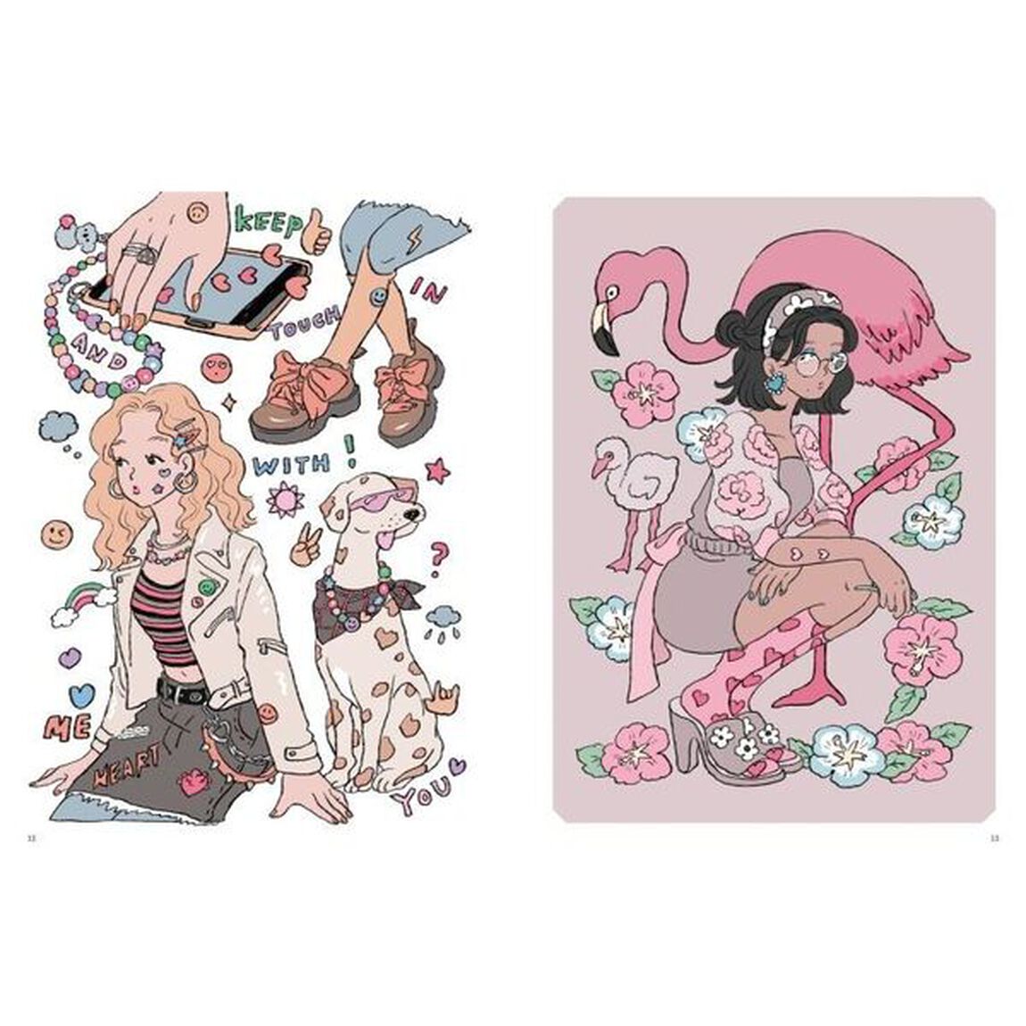 チヤキのファッションぬり絵