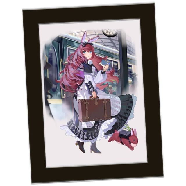 【絵師コレ】「つなかわ」 複製原画　額・黒