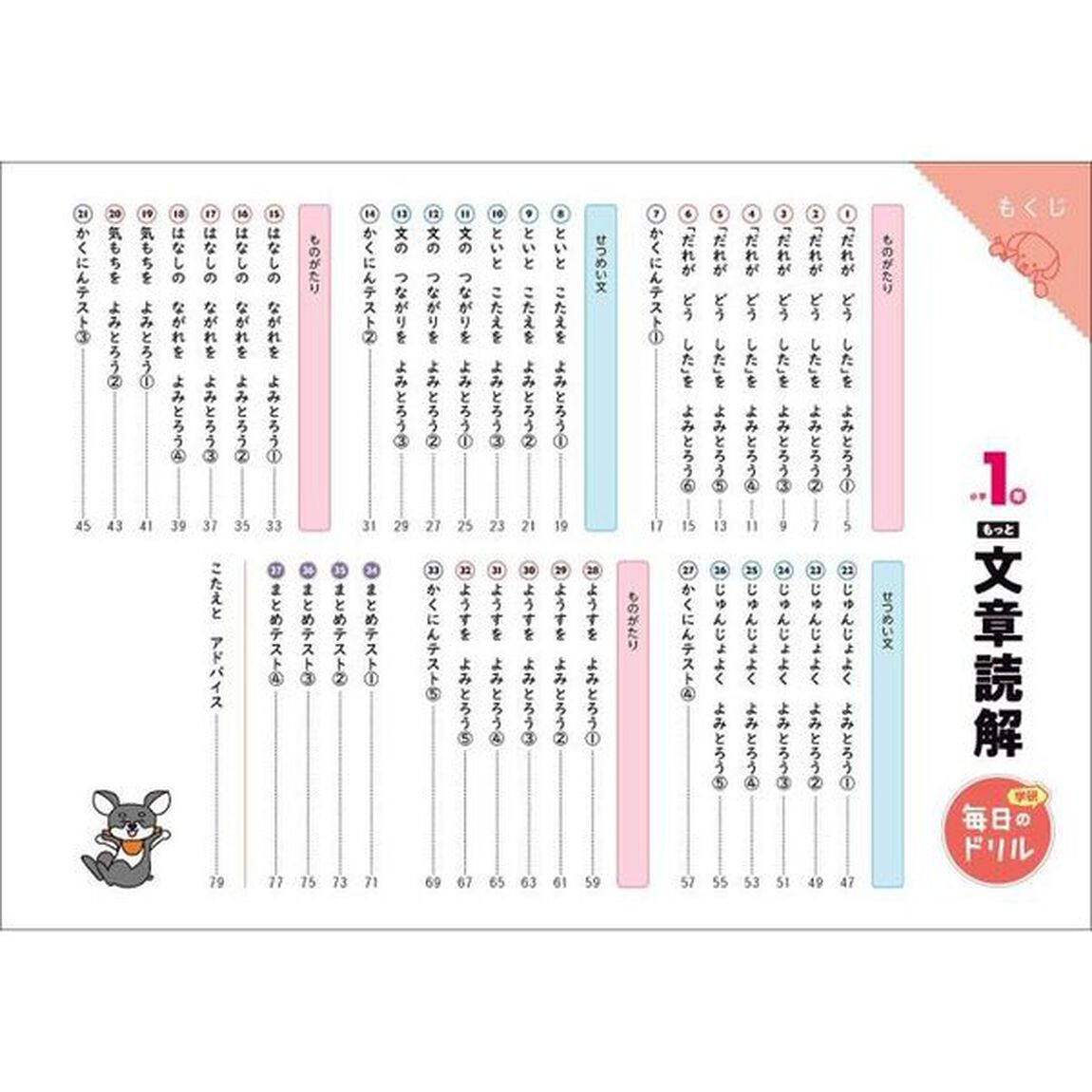 小学1年 もっと文章読解 (毎日のドリル)「改訂版」