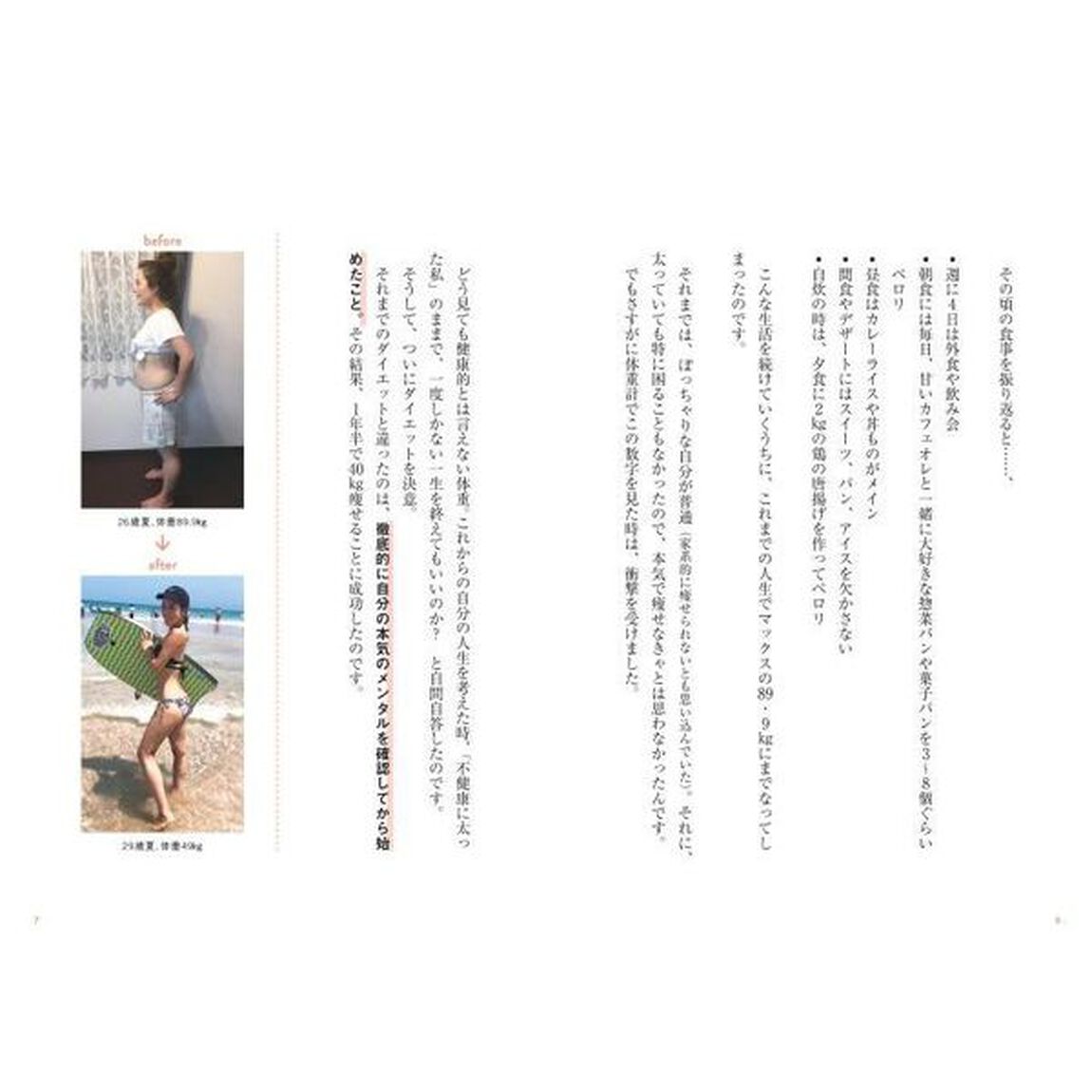 美しくなる、と決めた女の我慢しないダイエット　何をしてもリバウンドしていた私が１年半で－４０ｋｇ！