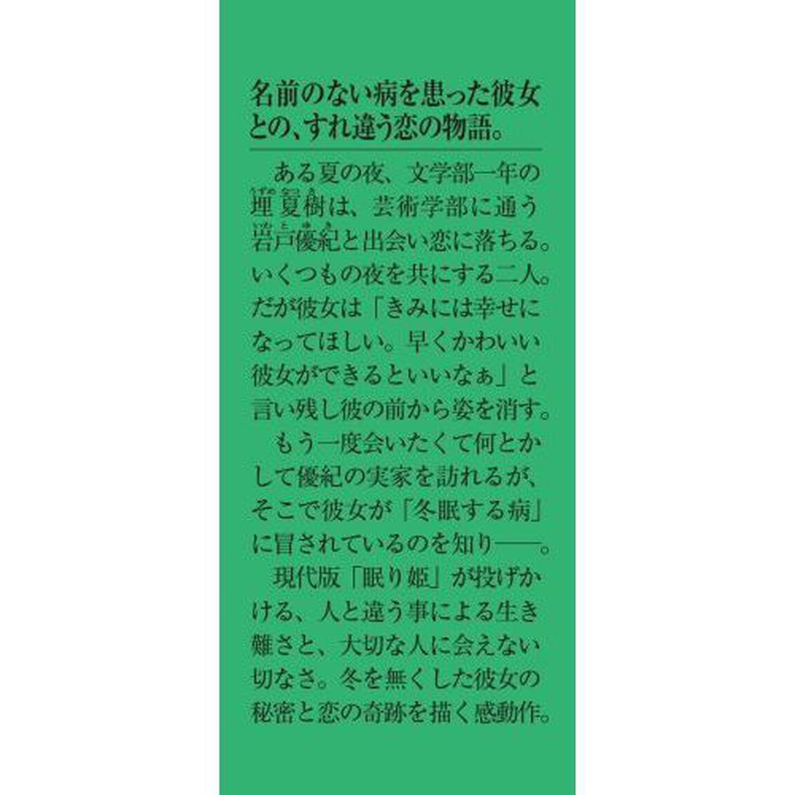 きみは雪をみることができない