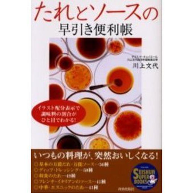 たれとソースの早引き便利帳　イラスト配分表示で調味料の割合がひと目でわかる！