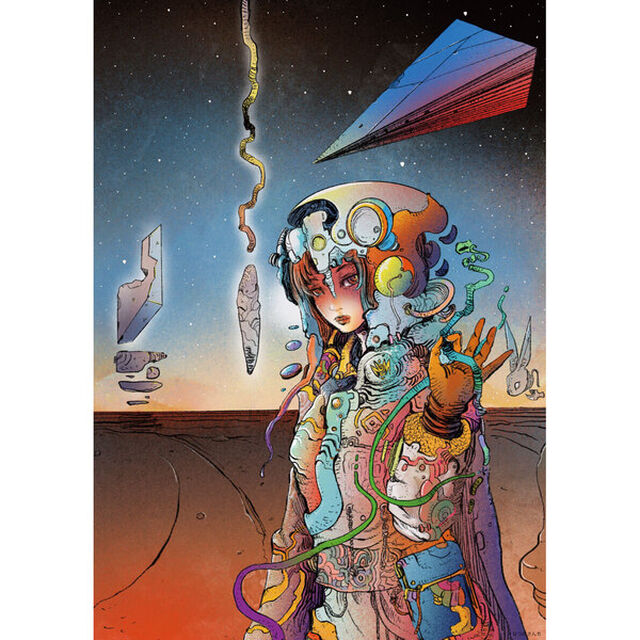 【なつめさんち】原画展「SAVE PAINT」複製原画 最果ての兎【再販売】