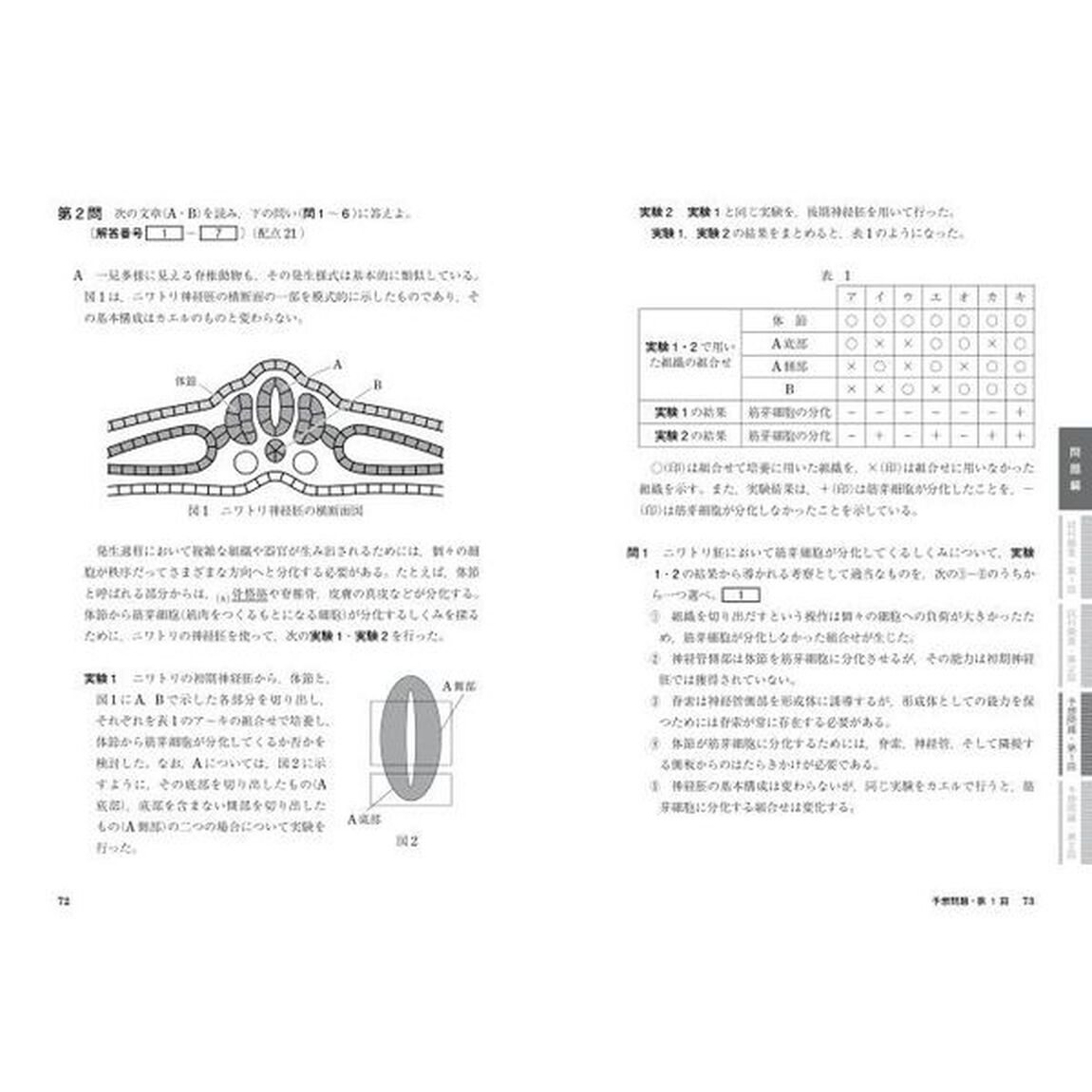 大学入学共通テスト生物予想問題集