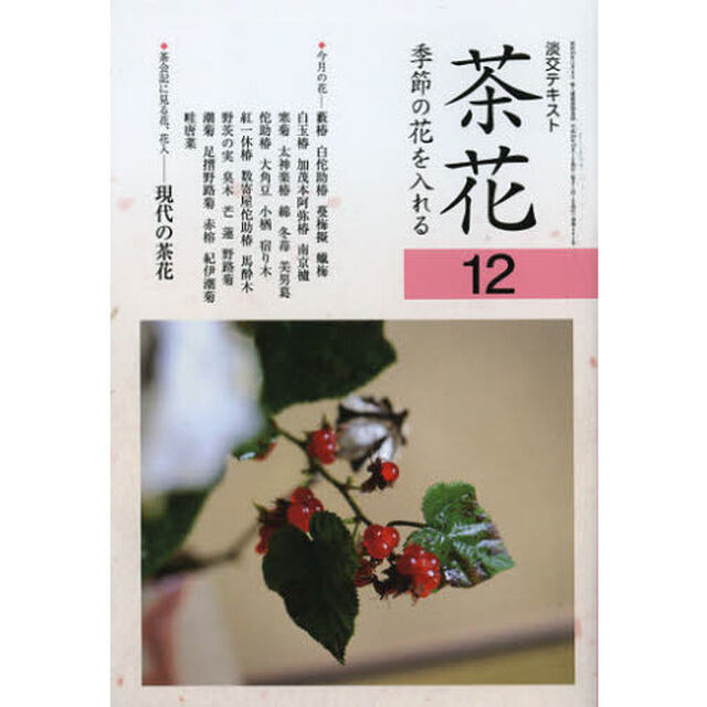 淡交テキスト　〔平成２４年〕１２号「茶花　１２」