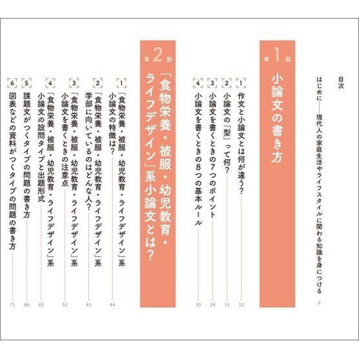 小論文これだけ！　短大・推薦入試から難関校受験まで　食物栄養・被服・幼児教育・ライフデザイン超基礎編