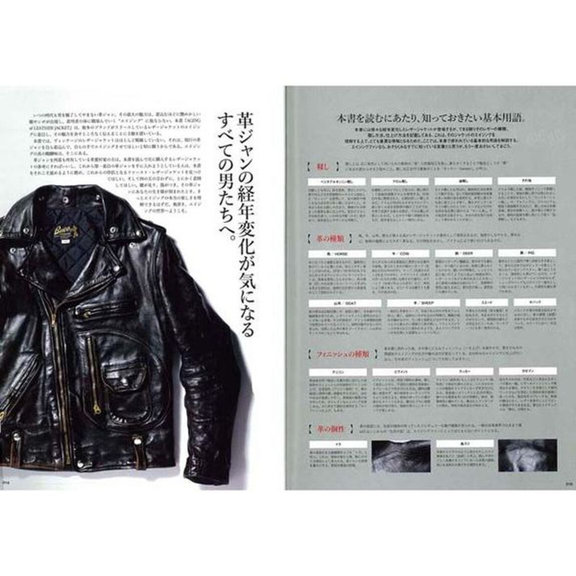 エイジング　オブ　レザー　ジャケット　革ジャン経年変化のすべて。