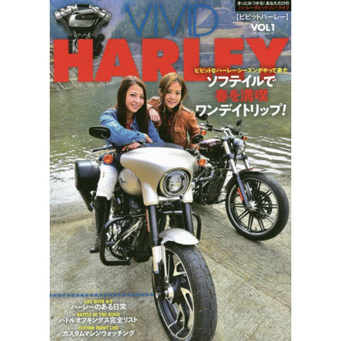 ビビットハーレー　ＶＯＬ１「ソフテイルで春を満喫ワンデイトリップ！／カスタムハーレーウォッチング」