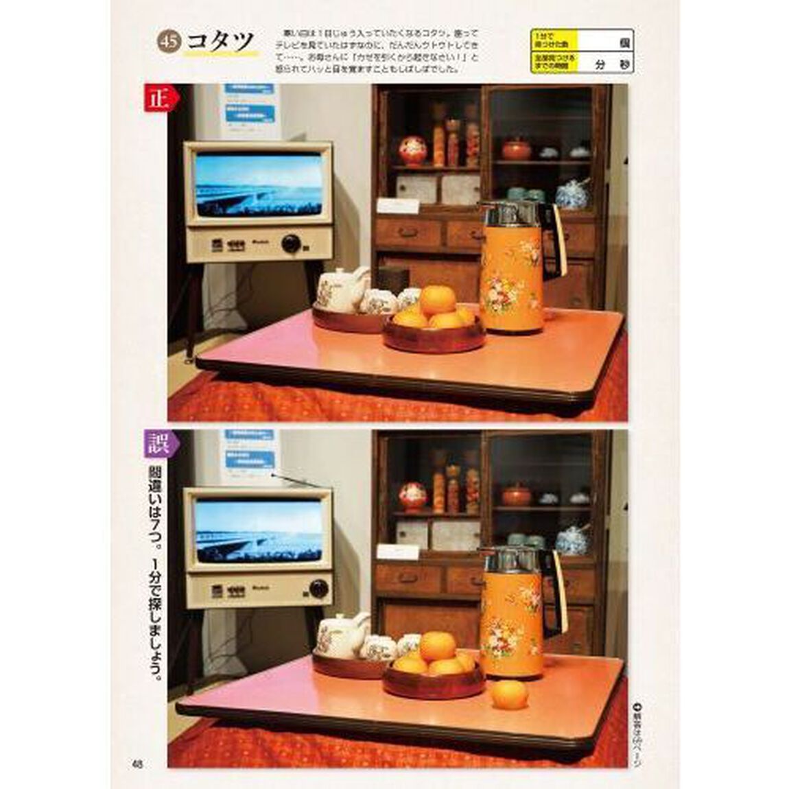 昭和の思い出間違い探し　１分見るだけ！記憶脳瞬間強化　２