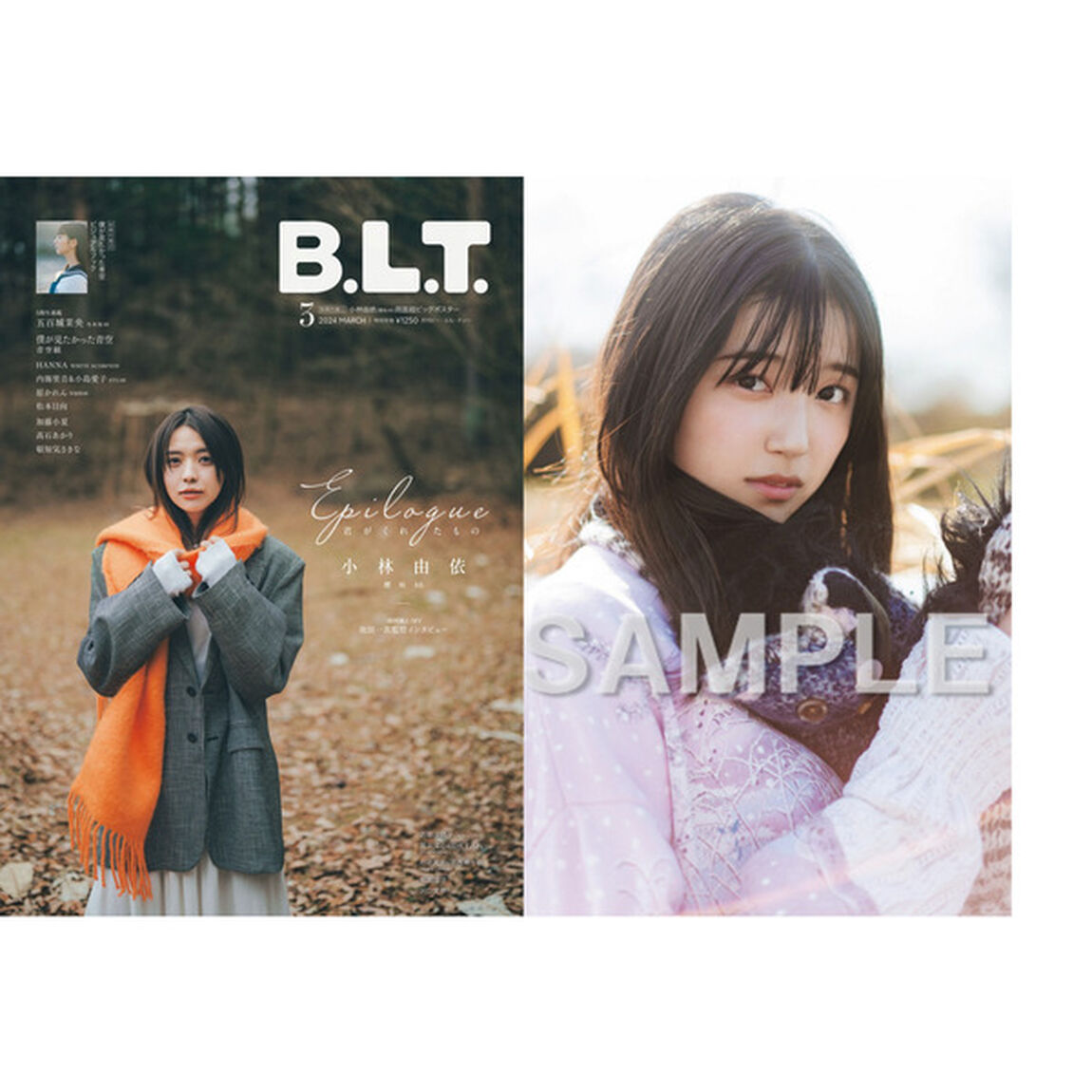 B.L.T.2024年3月号【セブンネット限定特典：五百城茉央（乃木坂46）ポストカード1枚付き）】