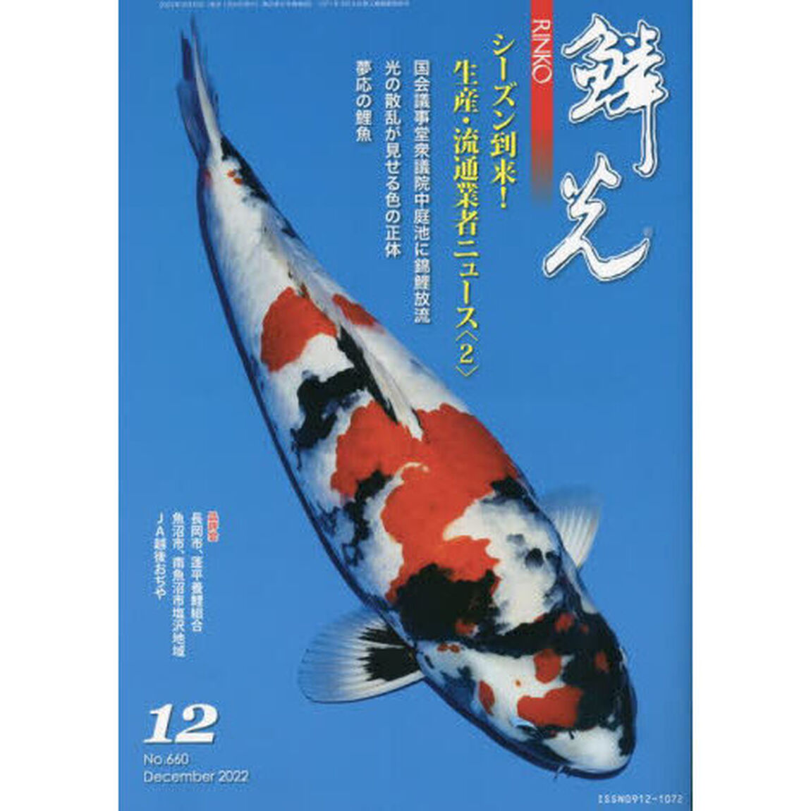 鱗光　２０２２－１２「シーズン到来！生産・流通業者ニュース　２／夢応の鯉魚」
