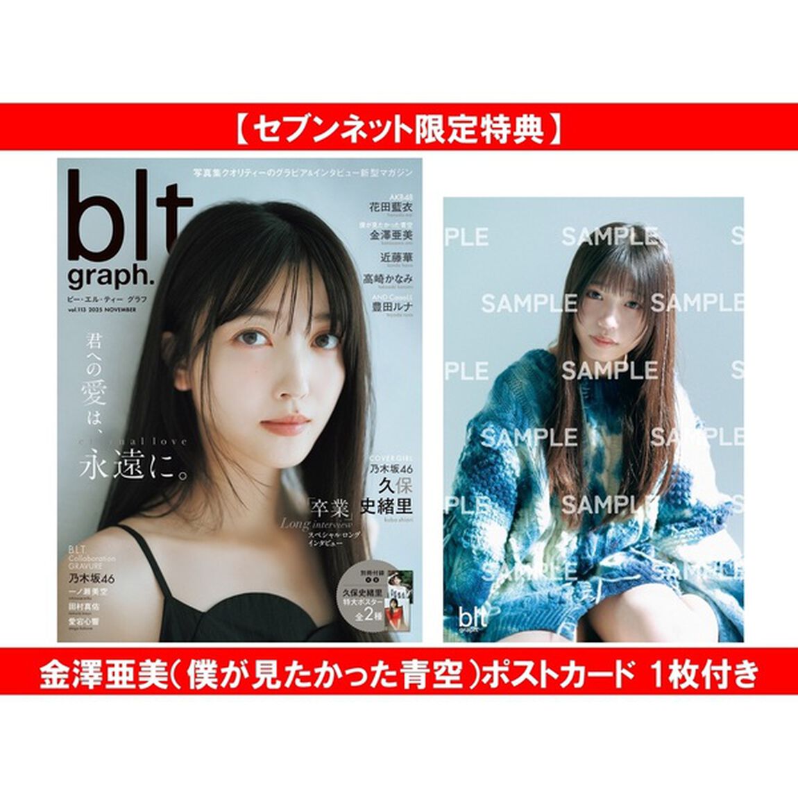 blt graph.vol.113【セブンネット限定特典：金澤亜美（僕が見たかった青空）ポストカード 1枚付き】