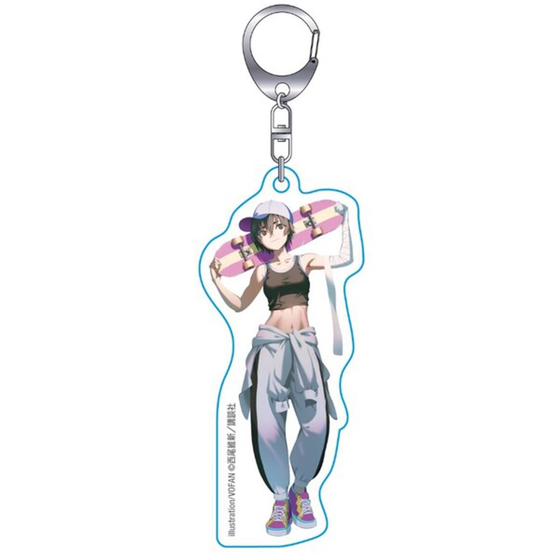 ＜物語＞シリーズ　アクリルキーホルダー（神原駿河 日常Ver.）