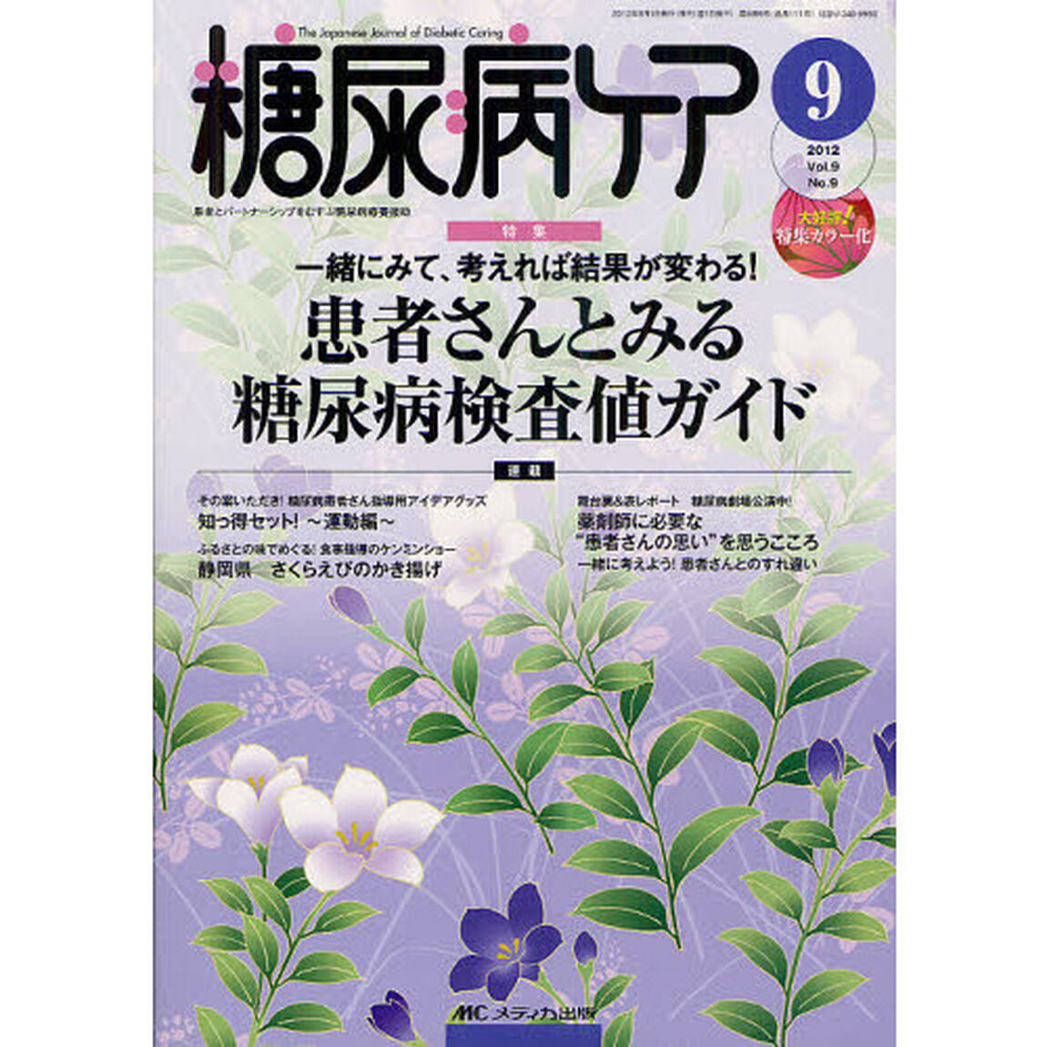 糖尿病ケア　患者とパートナーシップをむすぶ糖尿病療養援助　Ｖｏｌ．９Ｎｏ．９（２０１２－９）「一緒にみて、考えれば結果が変わる！患者さんとみる糖尿病検査値ガイド」