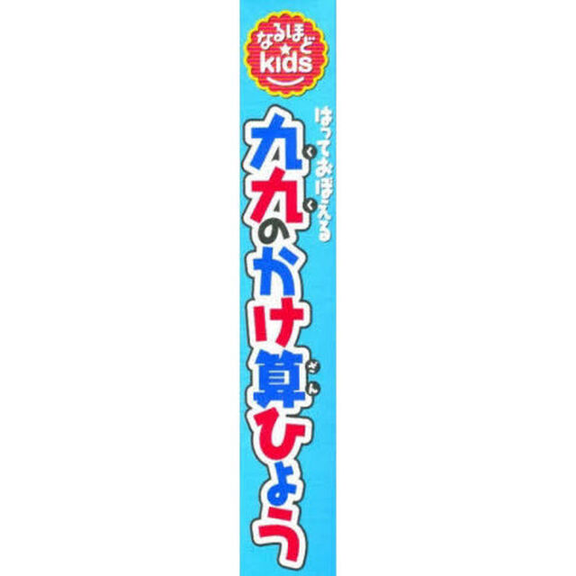 九九のかけ算ひょう