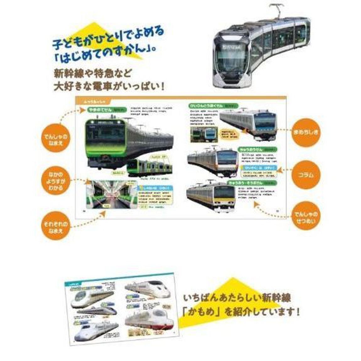 しんかんせん・でんしゃ　３〜６歳　２１０しゅるい！