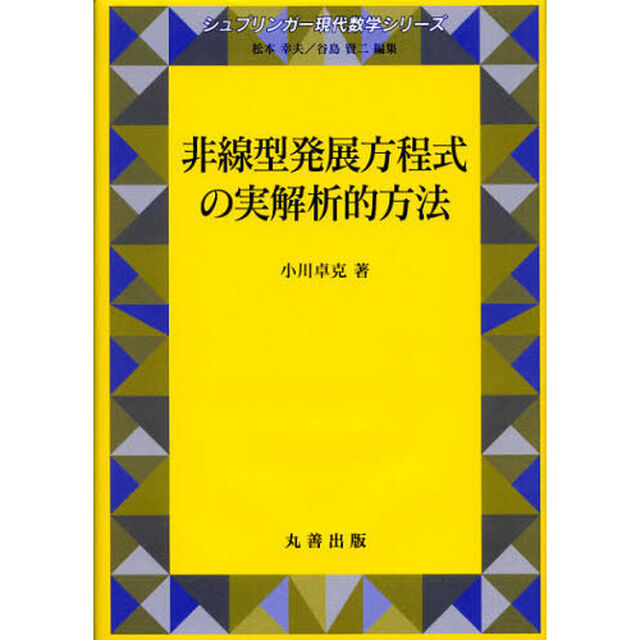 非線型発展方程式の実解析的方法